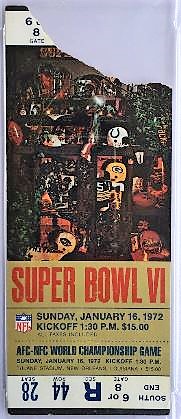 1987 Super Bowl XXI Football Full Ticket PSA NM 7. Offered is a, Lot  #10604