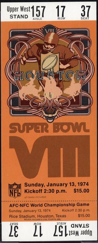 1967-2021 – Super Bowl Ticket Full Tickets and Stubs – PSA-Graded