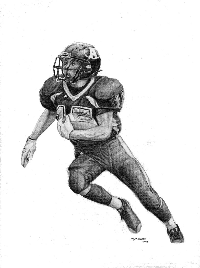 Sketch, Art, Portrait, Avon Football