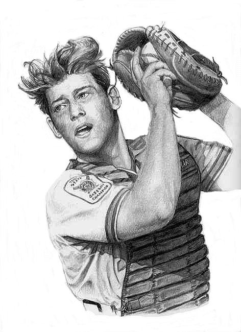Baseball, Kevin, Portrait, Art