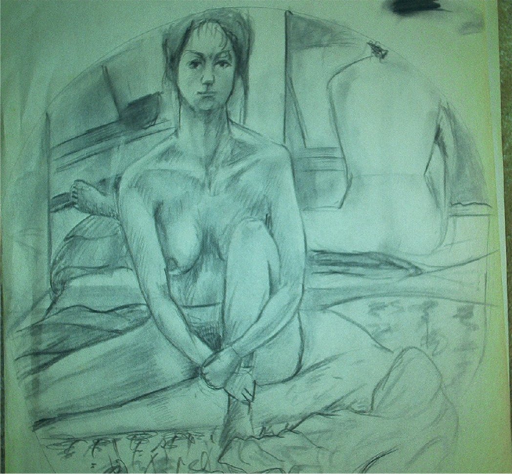 portrait, nude, Art