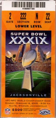 Super Bowl T          Ticket