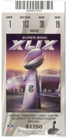 Super Bowl T          Ticket