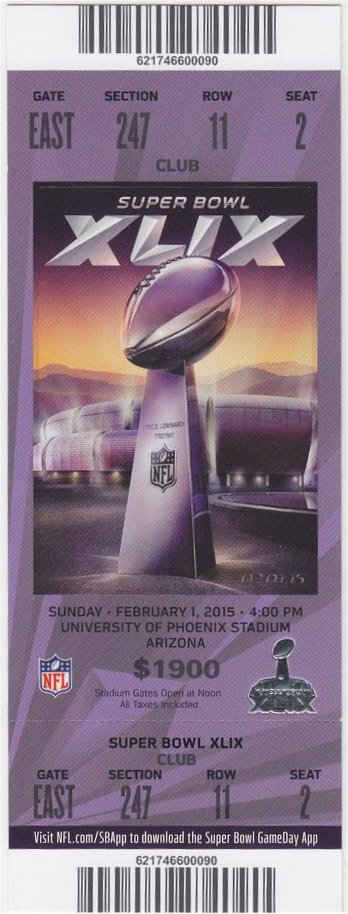 Super Bowl T          Ticket