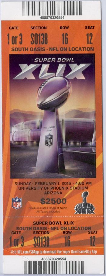 Super Bowl T          Ticket