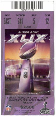 Super Bowl T          Ticket