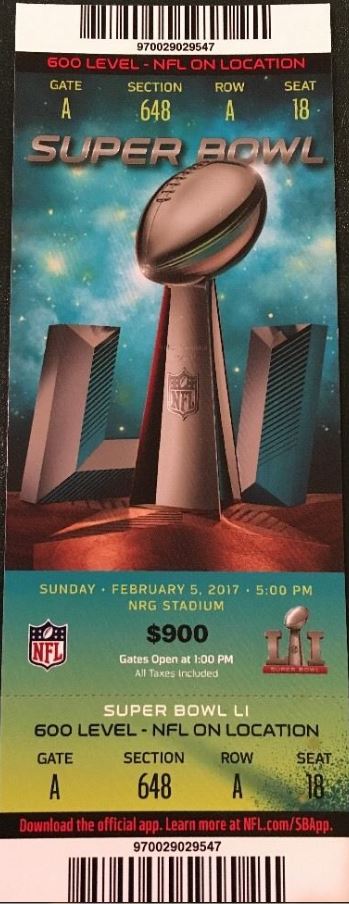 Super Bowl T          Ticket