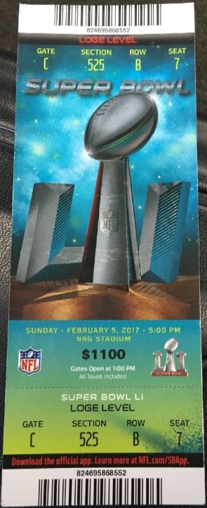 Super Bowl T          Ticket