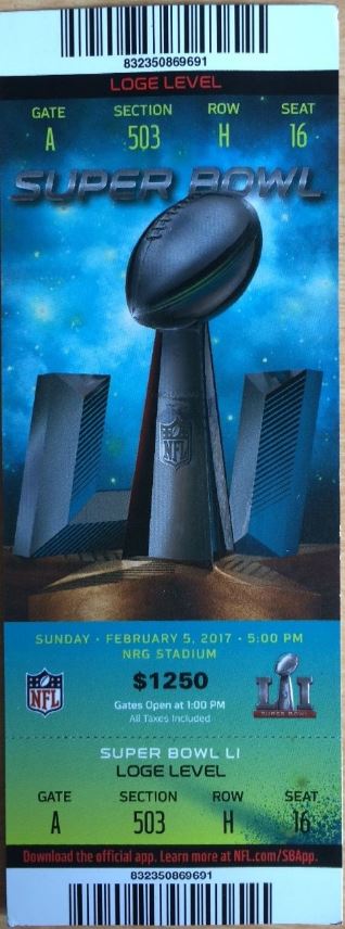 Super Bowl T          Ticket