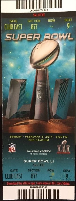 Super Bowl T          Ticket