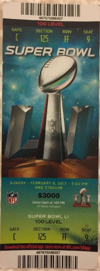 Super Bowl T          Ticket