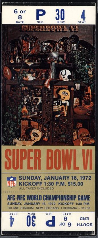 Super Bowl T          Ticket