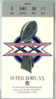 Super Bowl T          Ticket