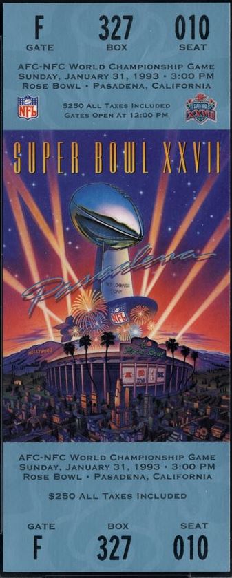 Super Bowl T          Ticket