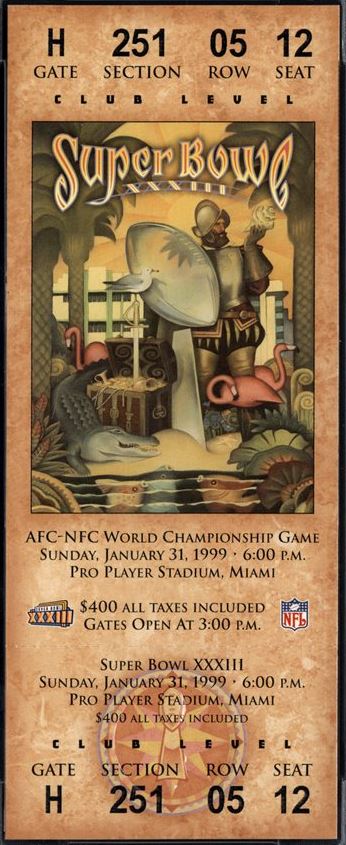 Super Bowl T          Ticket