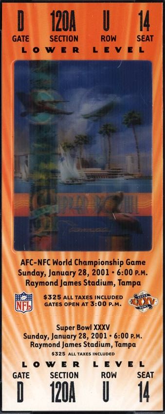 Super Bowl T          Ticket