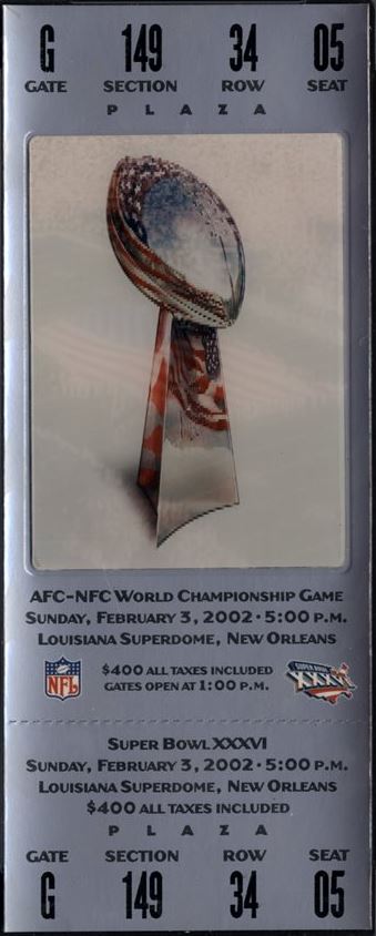 Super Bowl T          Ticket