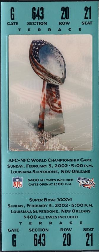 Super Bowl T          Ticket