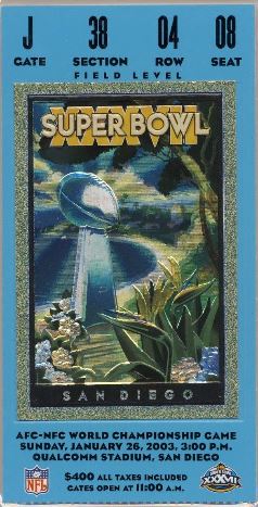 Super Bowl T          Ticket