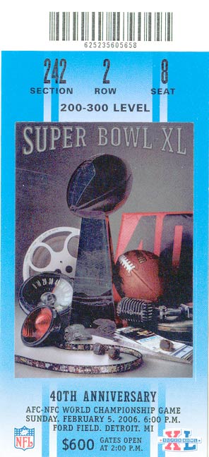 Super Bowl T          Ticket