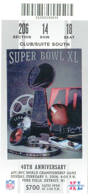 Super Bowl T          Ticket