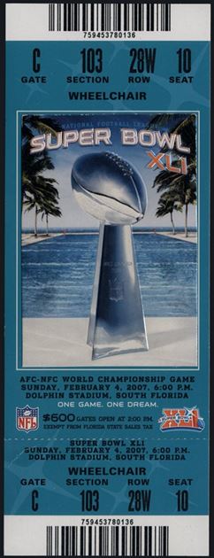 Super Bowl T          Ticket