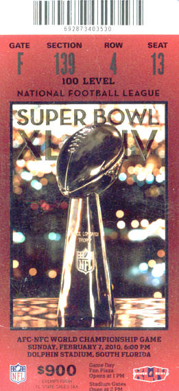 Super Bowl T          Ticket