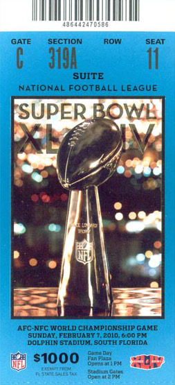 Super Bowl T          Ticket