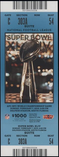 Super Bowl T          Ticket