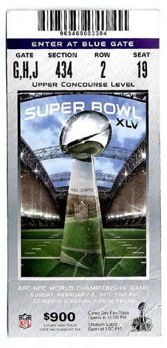 Super Bowl T          Ticket