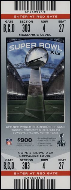 Super Bowl T          Ticket