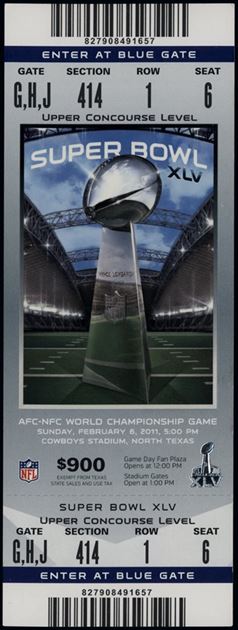 Bid on Four Tickets to Super Bowl XLV