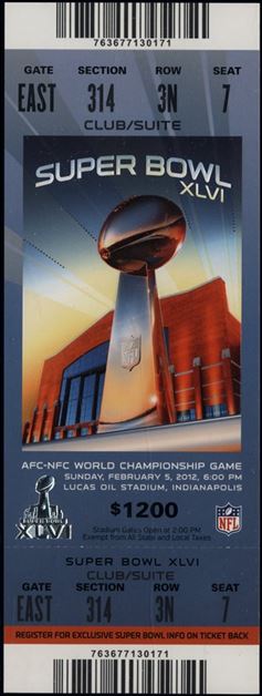 Super Bowl T          Ticket