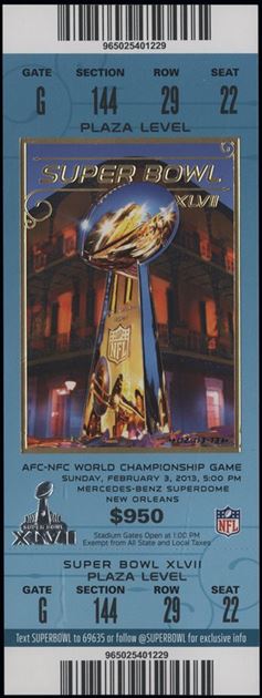 Super Bowl T          Ticket