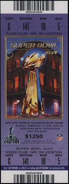 Super Bowl T          Ticket