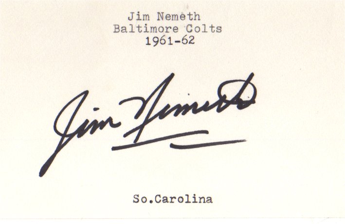 Jim Nemeth - Baltimore Colts