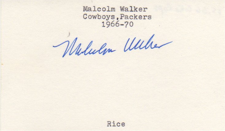 Malcolm Walker - Dallas Cowboys