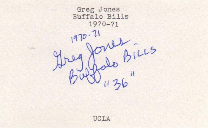 Greg Jones - Buffalo Bills