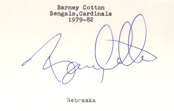 Barney Cotton - Cincinnati Bengals