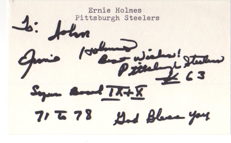 Ernie Holmes - Pittsburgh Steelers