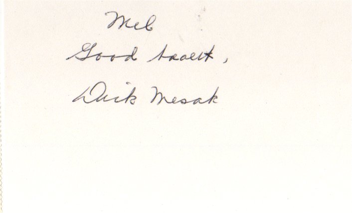 Dick Mesak  - Detroit Lions
