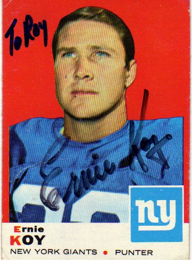 Ernie Koy - New York Giants