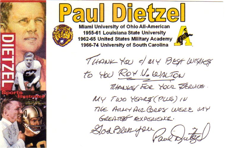 Paul Dietzel - Army Black Knights