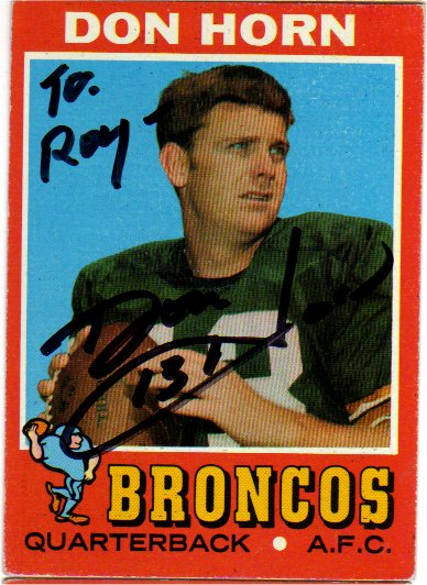 Don Horn - Denver Broncos