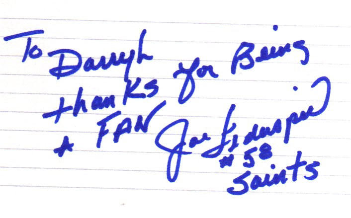 Joe Federspiel - New Orleans Saints
