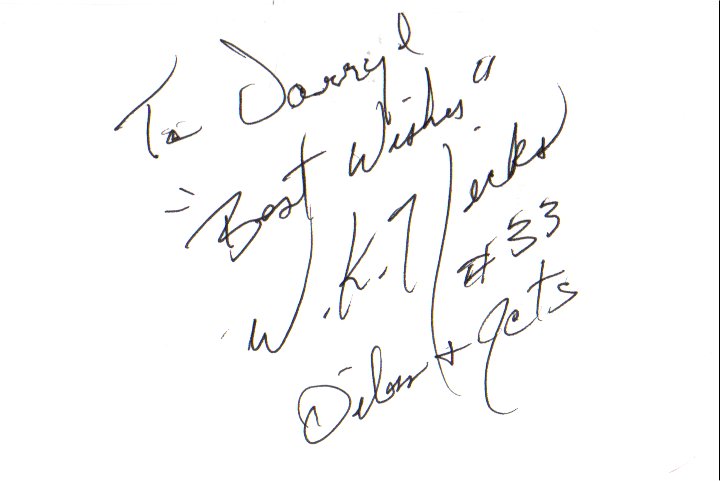 W.K. Hicks - New York Jets