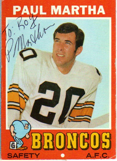 Paul Martha - Denver Broncos