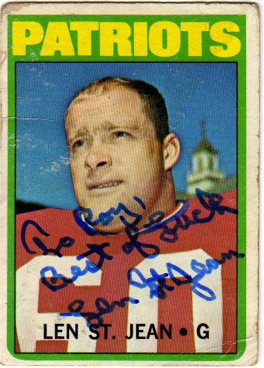 Len St. Jean - New England Patriots