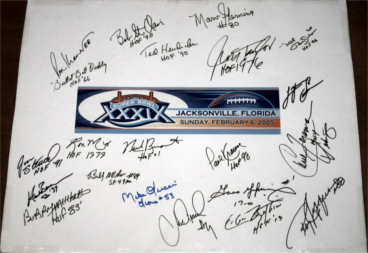 Hall of Famers 21 - Super Bowl XXXIX