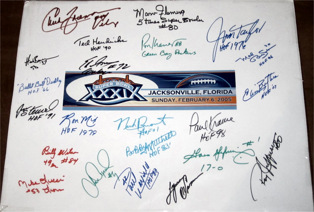 Hall of Famers 22 - Super Bowl XXXIX